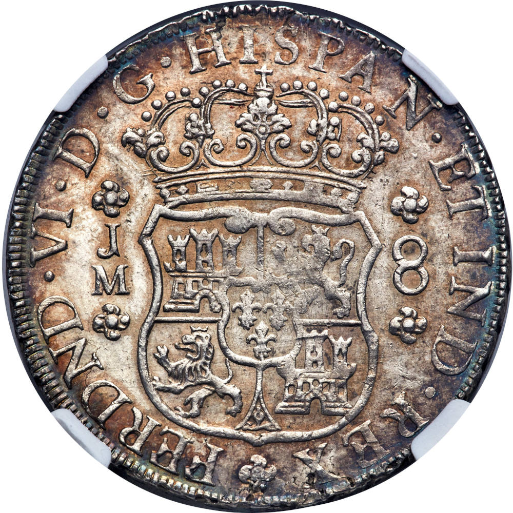 1757-8-Reales-Pillar-Type-Peru-Lima-Mint---Listed-In-Red-Book-Of-US-Coins